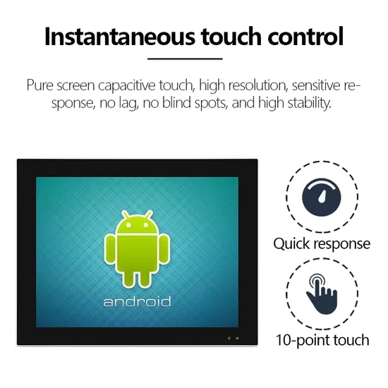 17 Ingebouwde / Wandgemonteerde Fanloze Android Industriële Touch Panel PC met Rk3288 / Rk3399 / Rk3566 / Rk3568 pictures & photos