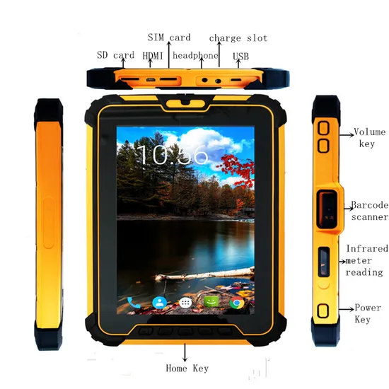 8 Tablet Mini PC Tahan Air Tangguh Android Pemindai Kode Batang Tablet pictures & photos