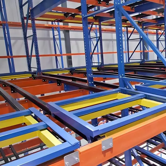 Fabrikpreis Rückschubregalsysteme maßgeschneiderte Tiefregal-Palettenregale pictures & photos