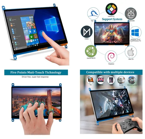 Özelleştirilmiş Araba Video Dokunmatik Ekran Raspberry Pi LCD Modülü pictures & photos
