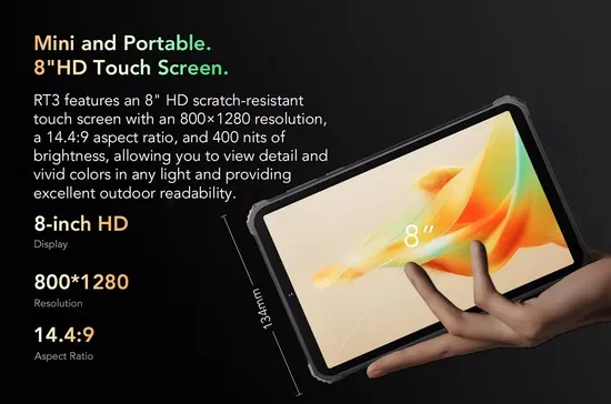 4G Tri-Defense Tablet Octa-Core 32g Handheld 8-Inch Robustes industrielles Android intelligentes Terminal pictures & photos