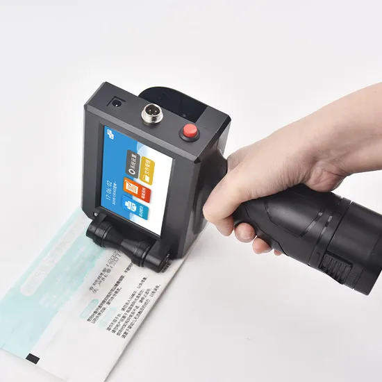 Stampante a getto d'inchiostro portatile intelligente a mano macchina di codifica e macchina per la stampa della data dell'inchiostro macchina per la stampa di marcature pictures & photos