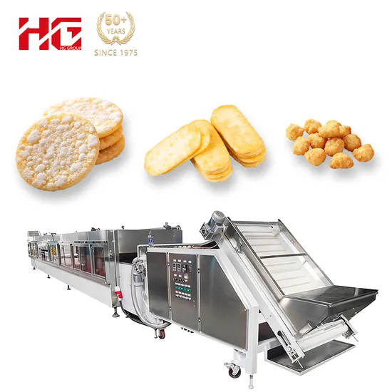 Automatische Reiskeksmaschine für Senbei, gepuffte Reiskekse, knuspriger Reissnack, erweiterter süßer Reissnack, japanischer Stil, Seetang-Reiskeks pictures & photos