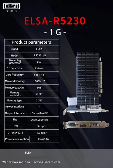 เอลซ่า AMD Rx520 Rx530 Rx550 Rx560 Rx570 Rx580 การ์ด VGA, การ์ดวิดีโอ, 8g การ์ดกราฟิก pictures & photos