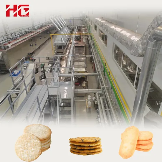 Automatische Reiskeksmaschine für Senbei, gepuffte Reiskekse, knuspriger Reissnack, erweiterter süßer Reissnack, japanischer Stil, Seetang-Reiskeks pictures & photos