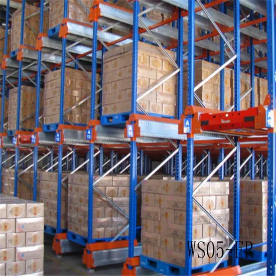 Rak Shuttle Otomatis Lifo Fifo Rak Bergerak Radio Shuttle 2000kg Robot Penanganan Kargo Kontrol Jarak Jauh Rak pictures & photos