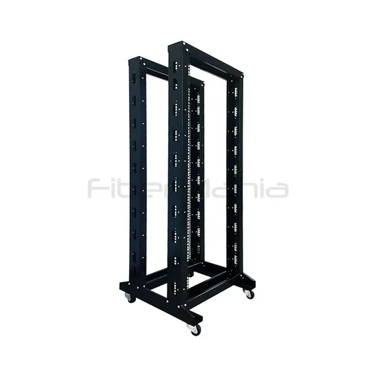 42U 19 Zoll Offenes Rack 4 Pfosten Server Rack Doppeltes Offenes Gestell Netzwerkgeräte Rack Schrank Verstellbare Tiefe Stahl Rack mit Rollen pictures & photos