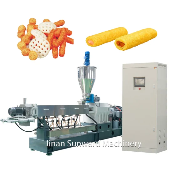 Linha de Produção de Extrusora de Snacks de Milho Puff, Máquina de Fazer Snacks de Arroz pictures & photos