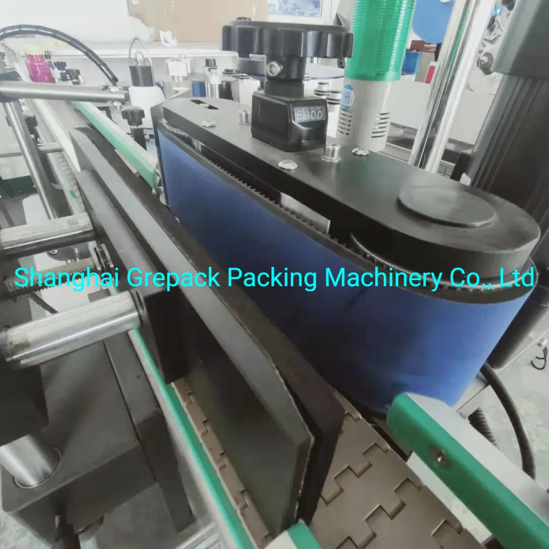 Große runde Flasche automatische Etikettiermaschine mit Banddrucker pictures & photos
