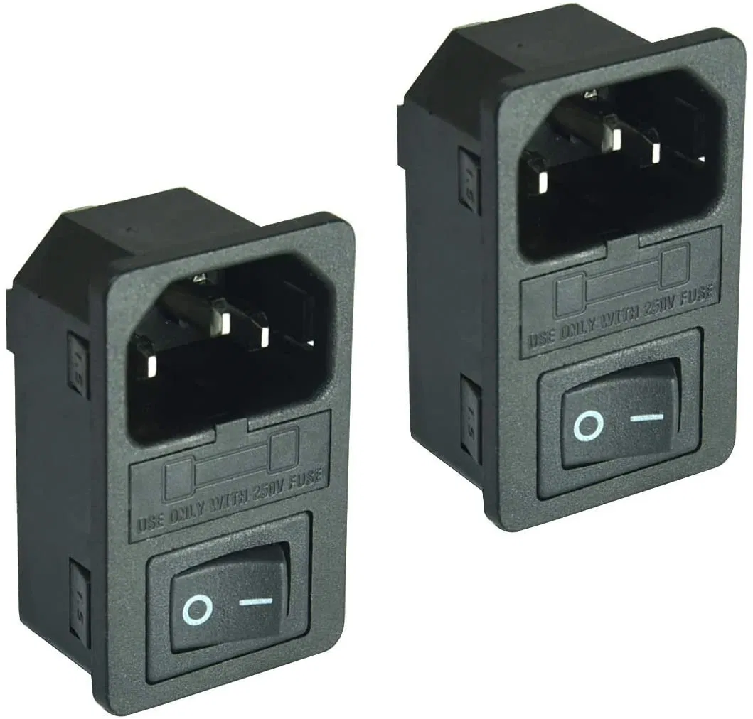 10A 250V ACロッカースイッチ 3 ピン IEC320 C14 インレットモジュールプラグヒューズ pictures & photos