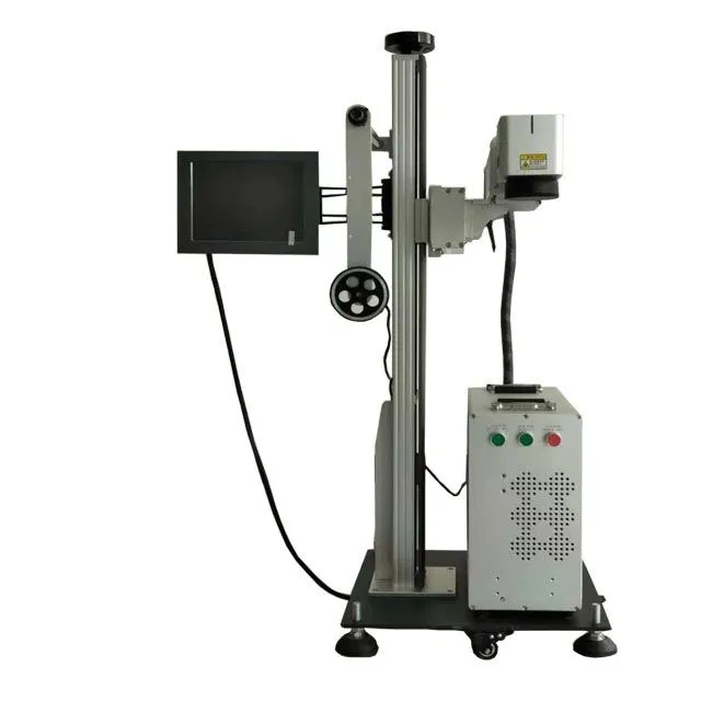 Stampante laser volanti per codifica tubi macchina di codifica laser economica pictures & photos
