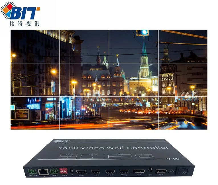 Controlador Processador de Vídeo Multi Screen Bitvisus 4K com Rotação de 180 para Vídeo pictures & photos