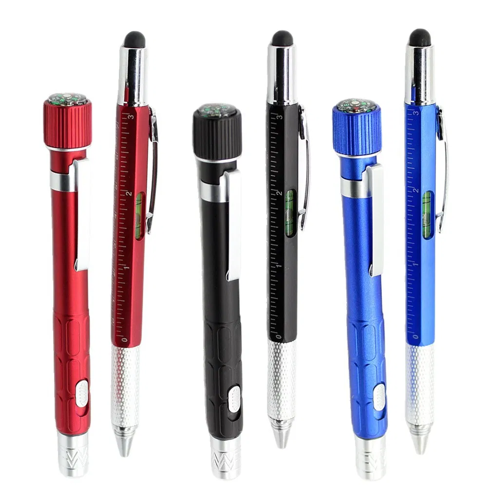 Stylo multifonctionnel promotionnel Becol, stylo technologique coloré avec tournevis, règle, compas pictures & photos