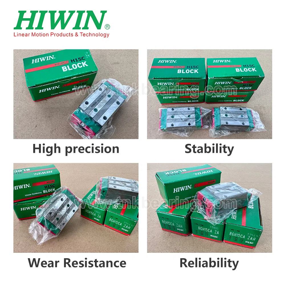 Rgh15ca Rg15 Rg20 Rg25 Rg30 Rg35 Rg45 Rg55 RG65 100% 원주율 대만 하이윈 리니어 레일 블록 슬라이드 캐리지 가이드 블록 가이드웨이 키트 CNC 베어링 pictures & photos