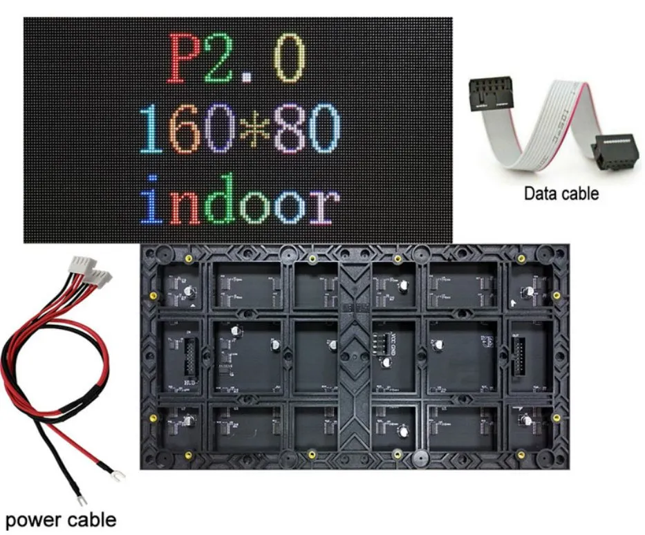 Sinal de Publicidade em Painel de Matriz Interno RGB de Cores Completas Programável Hub75 Módulo de Tela LED P2 pictures & photos