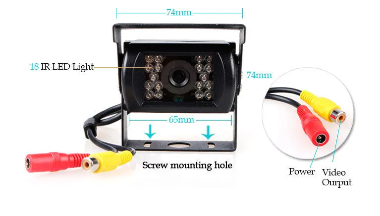 차량 후방 카메라 백 18 LED 원형 후진 카메라 pictures & photos