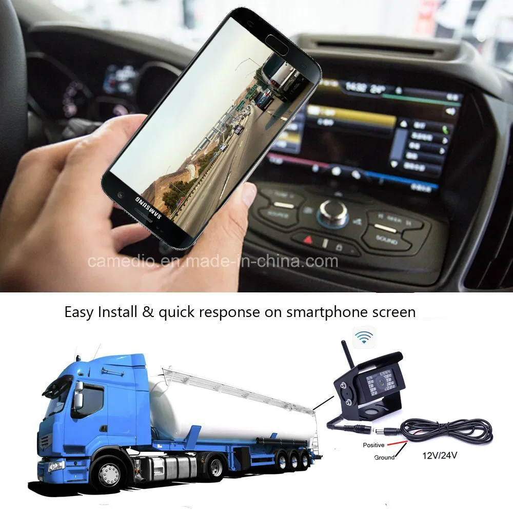 WiFi Android Mobiele Draadloze Nachtzicht Achteruitkijkcamera Achteruitrijden Bus pictures & photos