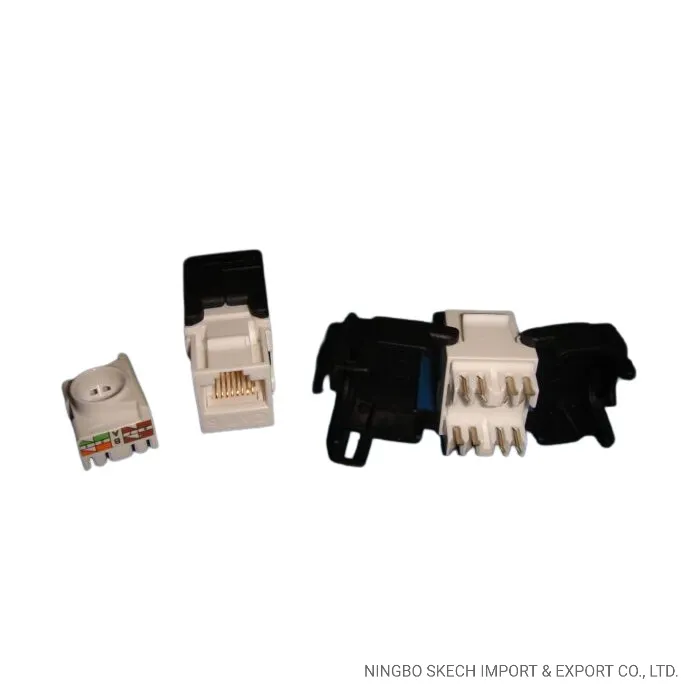 CAT6 ยูทีพี RJ45 โมดูลแจ็คคีย์สโตนแบบไม่ต้องใช้เครื่องมือ 8p8c โมดูลเครือข่ายยูทีพีแจ็คคีย์สโตน pictures & photos