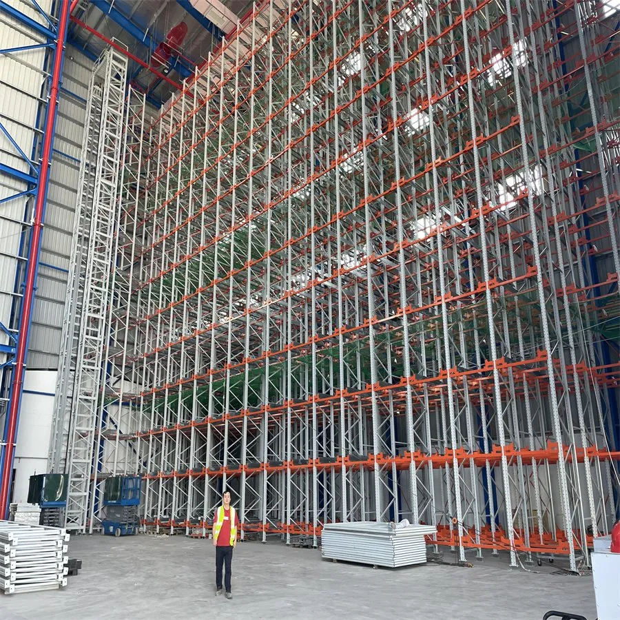 Système d'automatisation d'entrepôt avec navette ASRS, racks de stockage et racks de navette à palettes pictures & photos