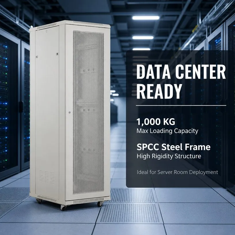 コンピュータールーム用19インチ調整可能プロファイルレール付き高剛性サーバーラック pictures & photos