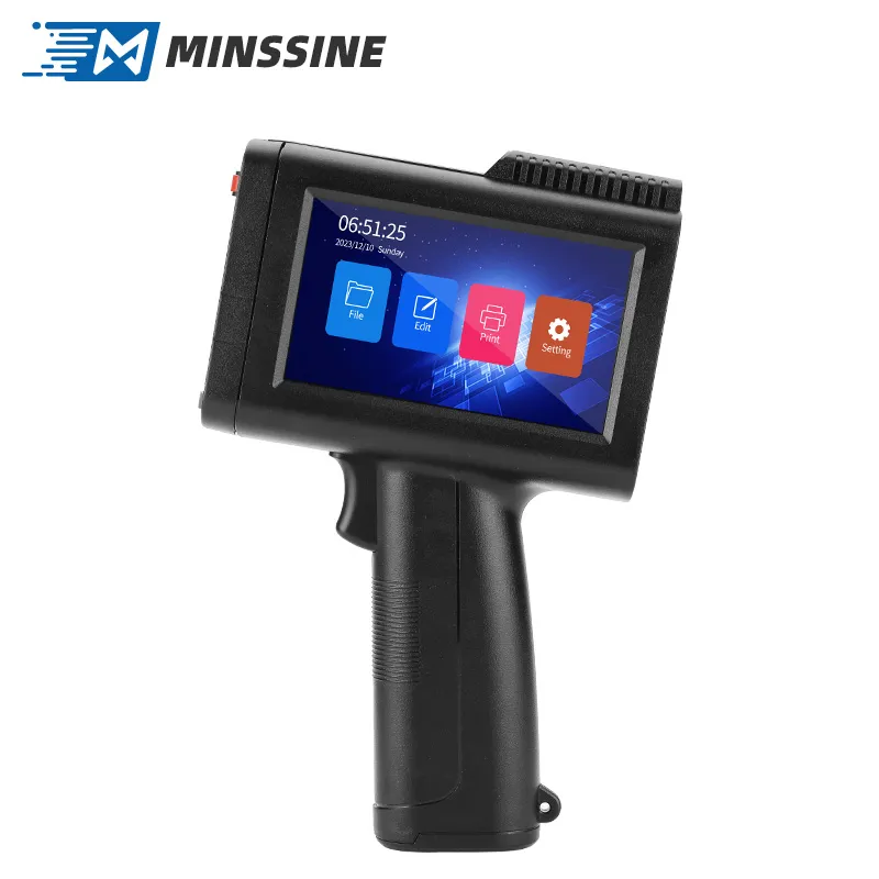 Impresora de inyección de tinta multilingüe de alta velocidad con máquina de codificación de impresión de códigos QR personalizados pictures & photos