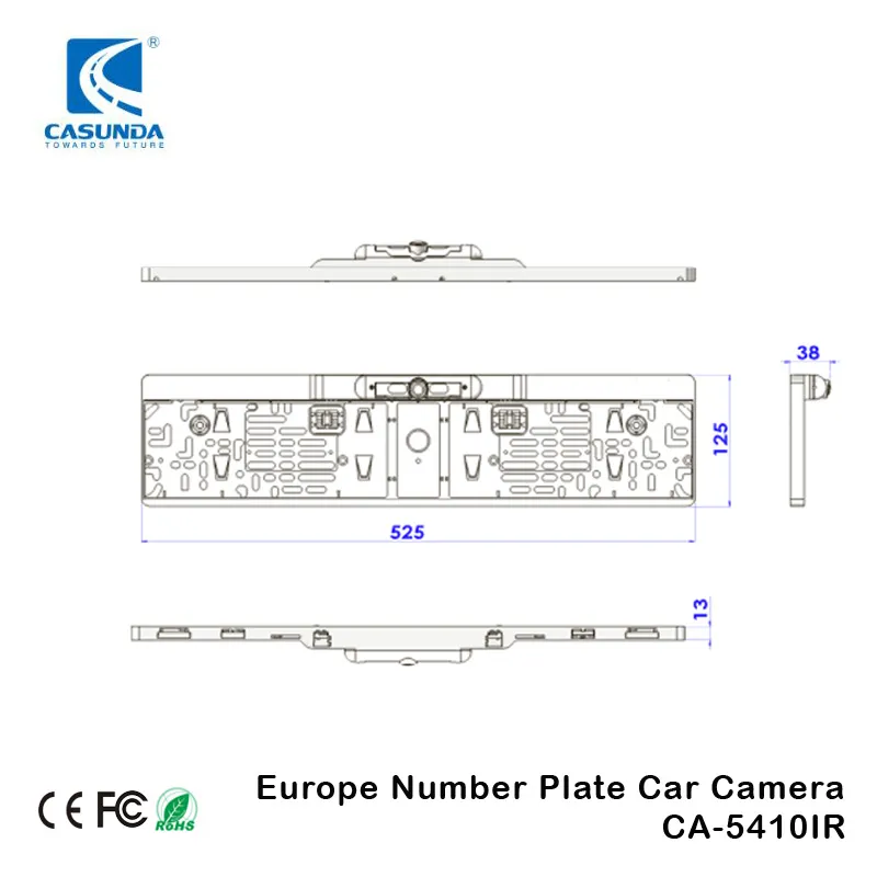 Telecamera retrovisore mini per auto con targa universale UE pictures & photos