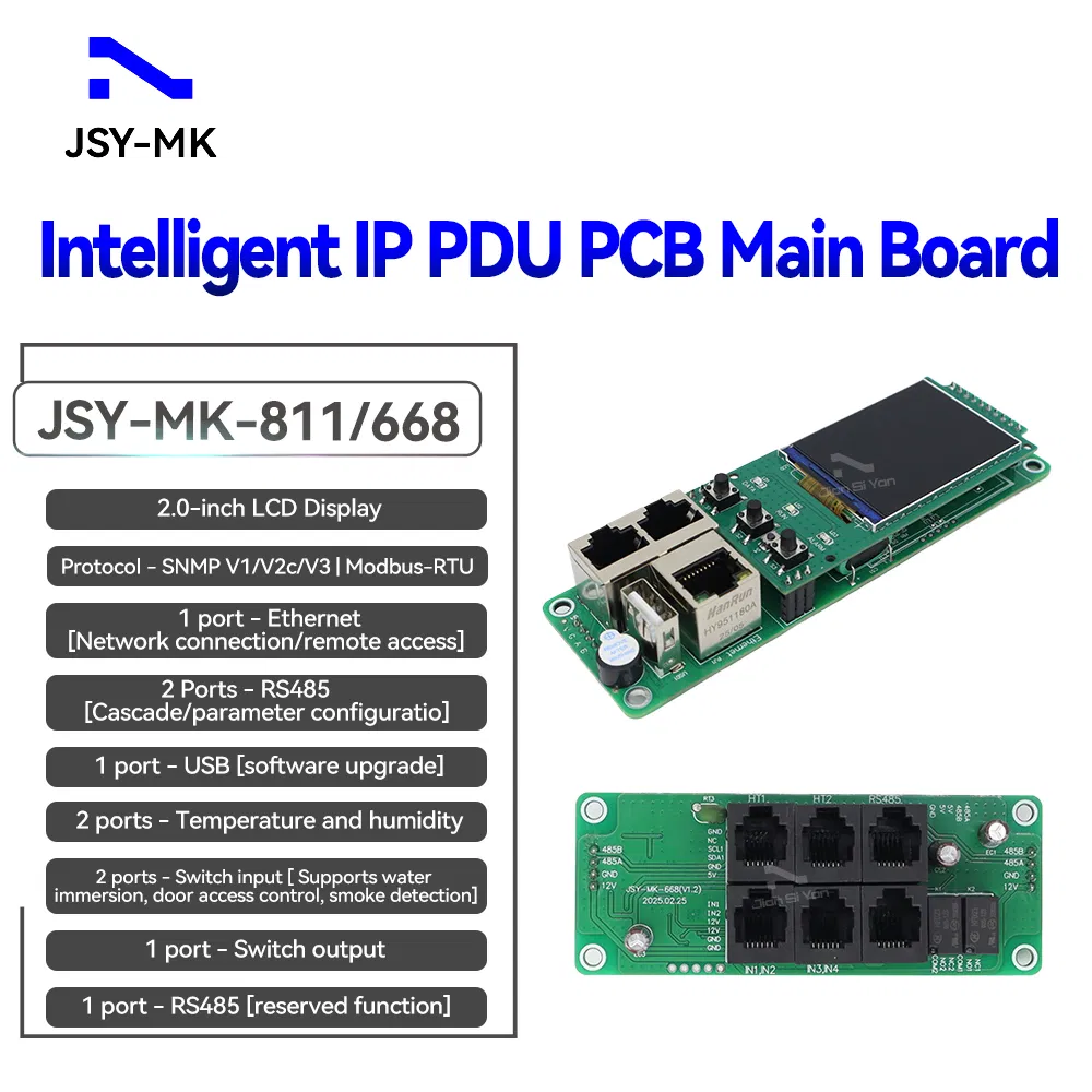 Módulo PDU de centro de datos montado en rack, unidad de distribución de energía con control remoto IP SNMP V3 y metering pictures & photos