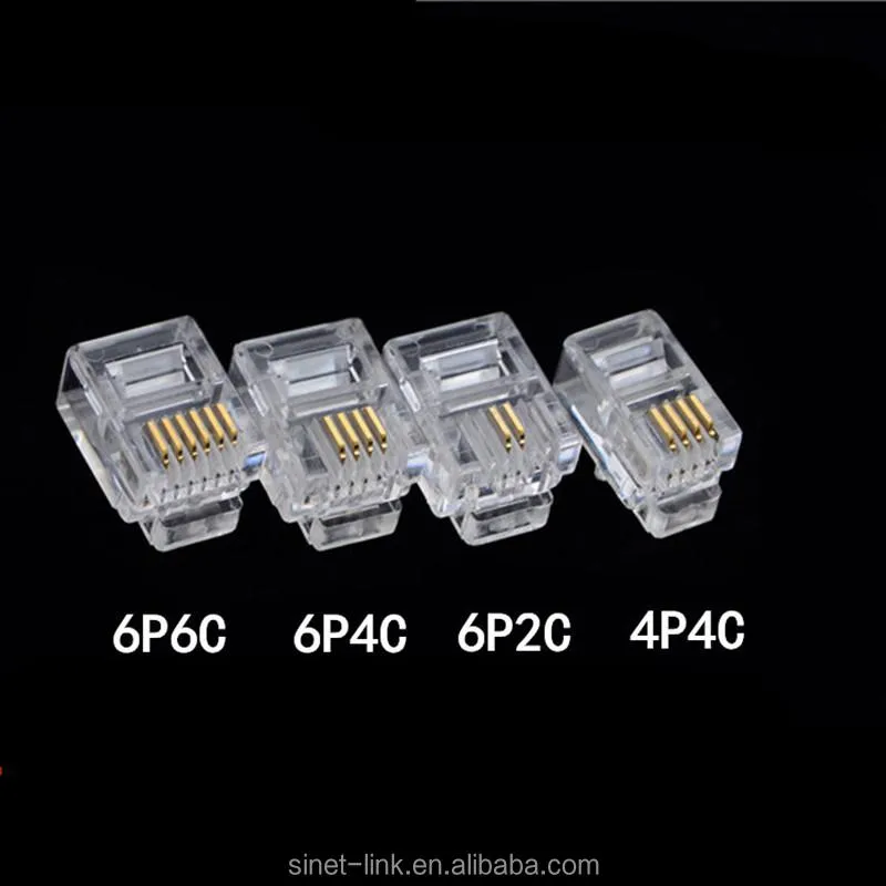4 ピン Rj-9 モジュラーコネクタ 4p4c Rj9 電話ケーブル用モジュラープラグ pictures & photos