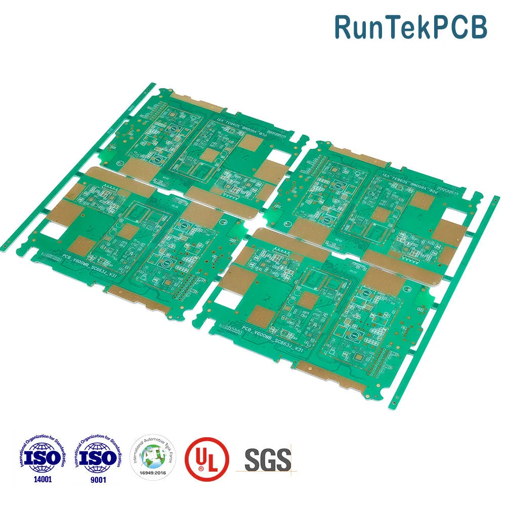 Yönlendirici için düşük çapraz konuşmalı, boyutsal olarak kararlı çok katmanlı sert PCB pictures & photos