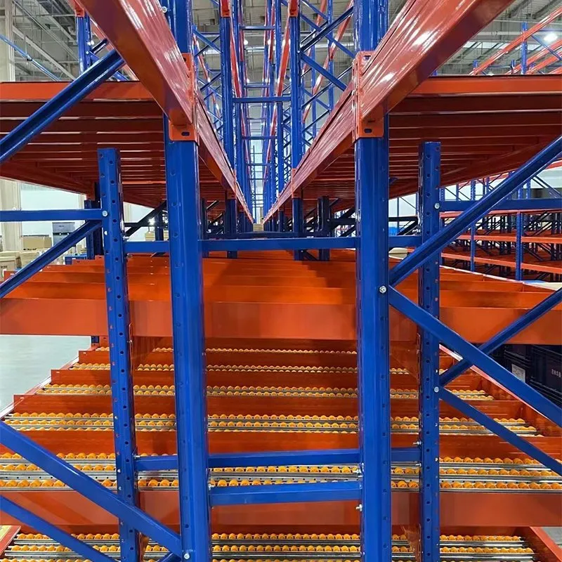 Rastrelliere in acciaio personalizzate per fabbrica, rastrelliere industriali per magazzino, rastrelliere per flusso di cartoni, rastrelliere metalliche regolabili pictures & photos