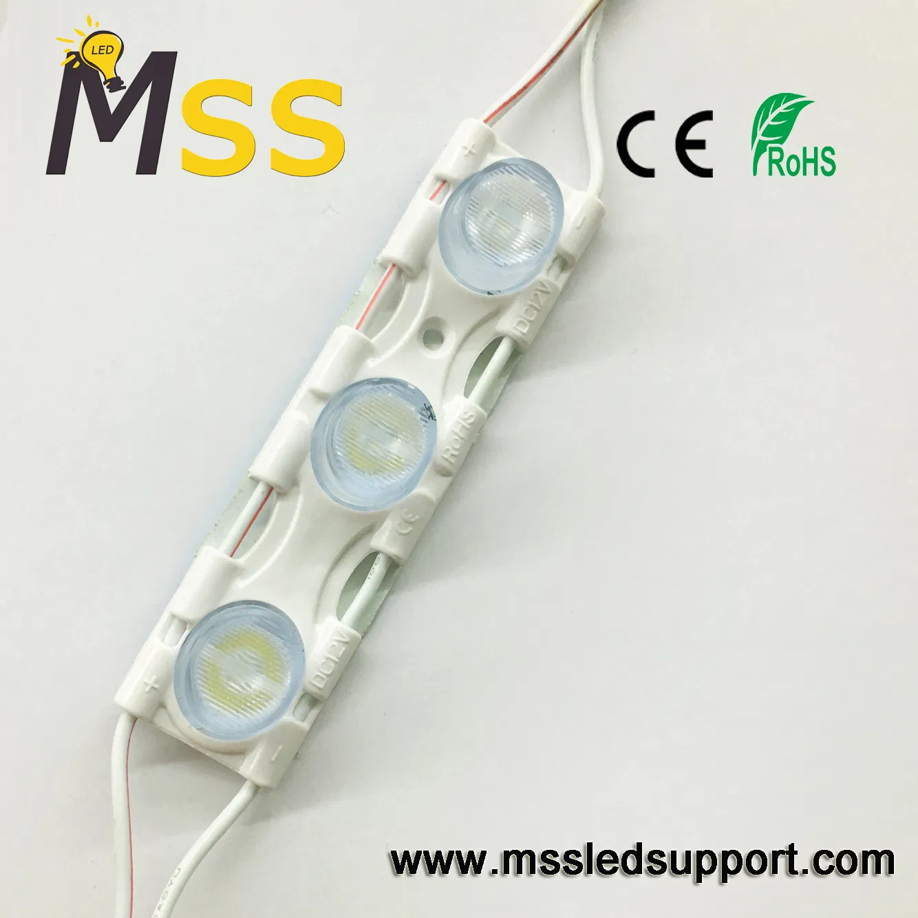 12V โมดูล LED แบบฉีดขอบส่องสว่าง โมดูลข้างป้าย SMD ชิป 3LED โมดูล 3W 3030 โมดูล LED สำหรับกล่องไฟสองด้าน pictures & photos