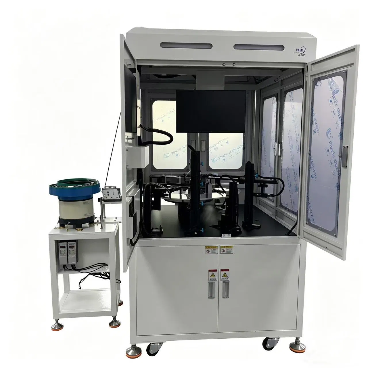 Glas-Drehteller-Inspektionsmaschine, Metall-Optische Sortiermaschine, Vollautomatische Ladevisuelle Inspektionsausrüstung pictures & photos