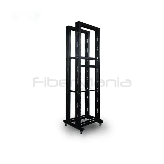 42U 19 Zoll Offenes Rack 4 Pfosten Server Rack Doppeltes Offenes Gestell Netzwerkgeräte Rack Schrank Verstellbare Tiefe Stahl Rack mit Rollen pictures & photos