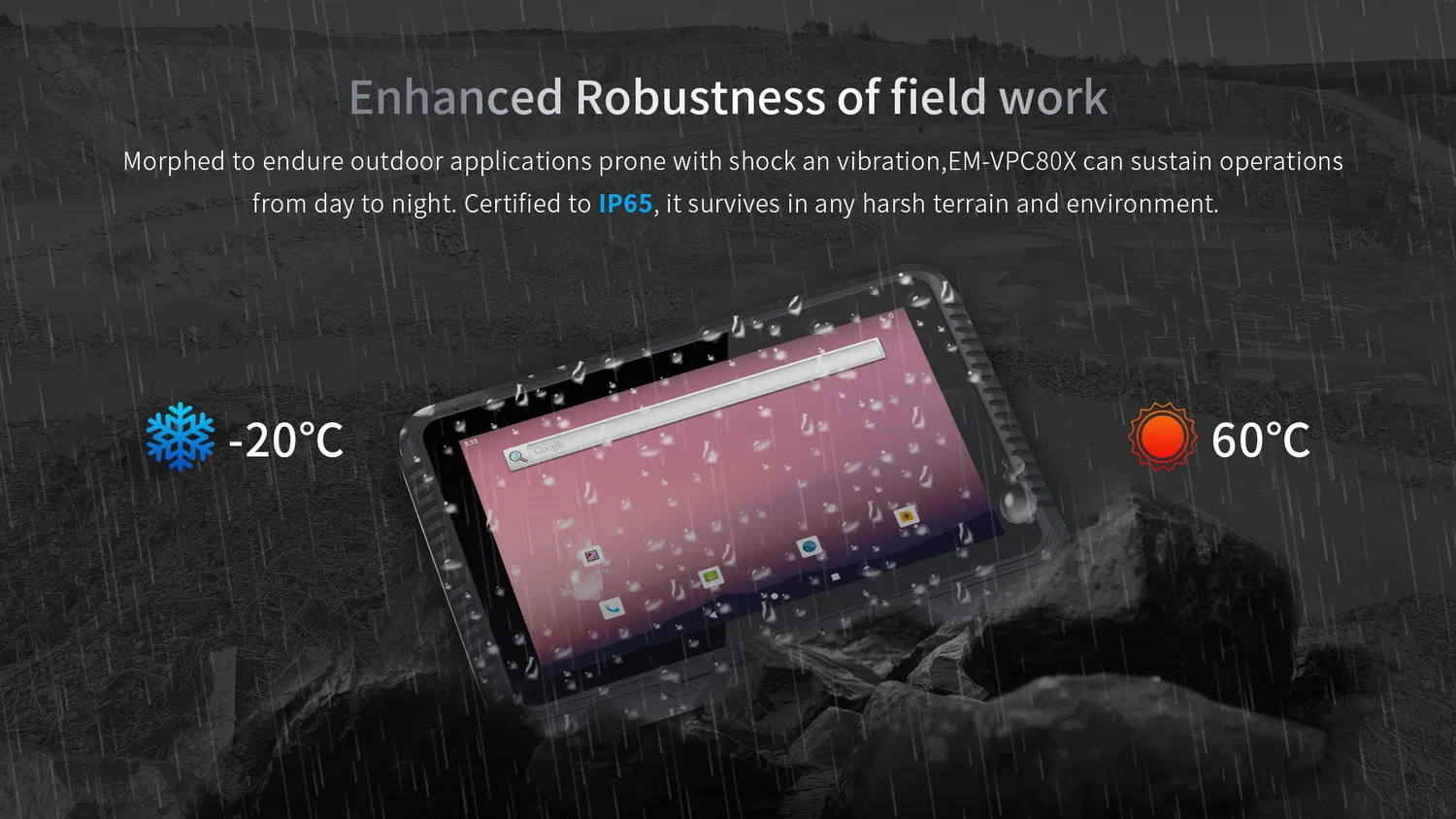 8-Inch Tablet Android rugged impermeabile con scanner di codici a barre pictures & photos