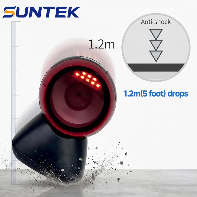 1d 2D Máy quét mã vạch để bàn Qr Symcode quét đa hướng USB Suntek R11 pictures & photos