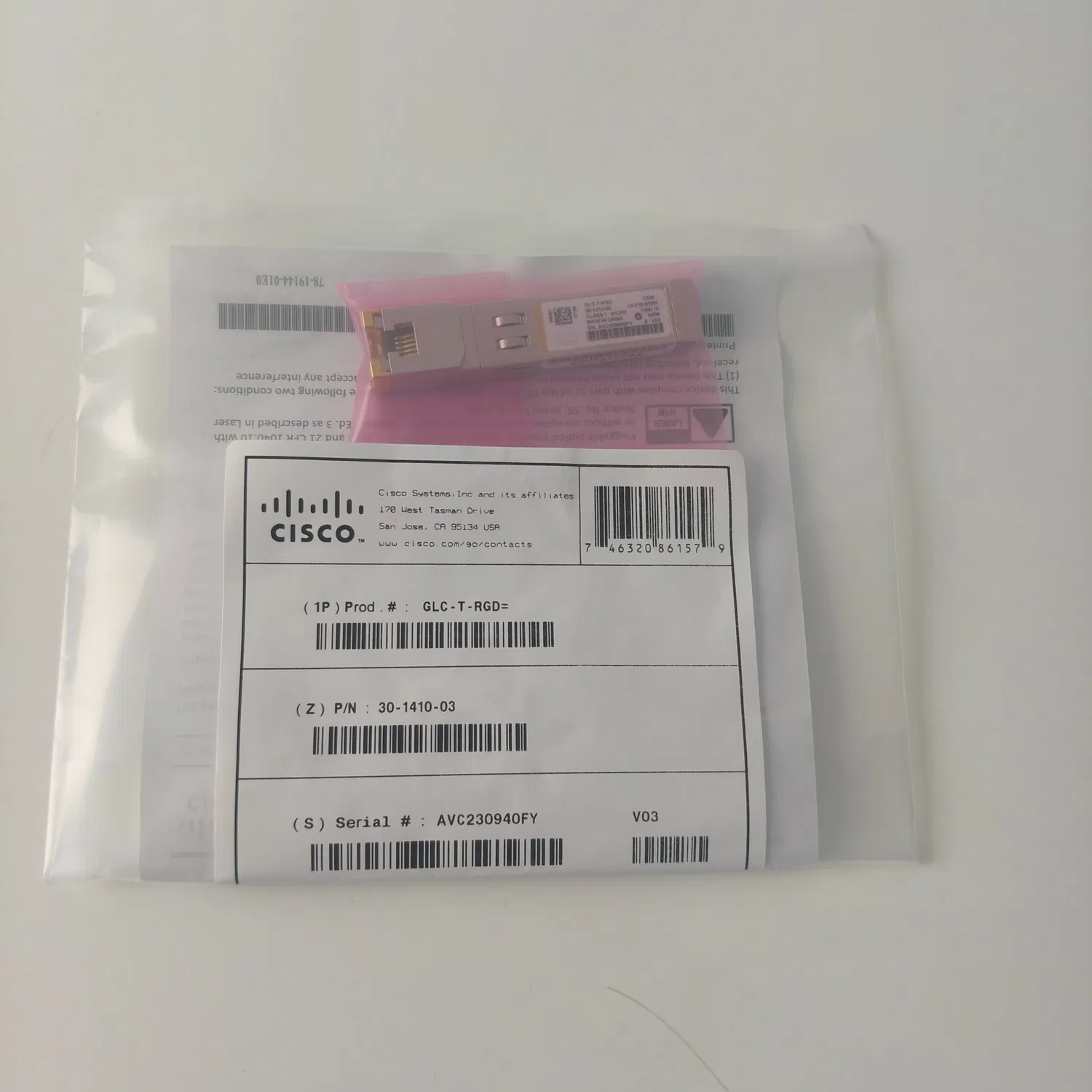Glc-T-Rgd Rugged SFP-Transceiver 1000base-T RJ45 Kupfermodul pictures & photos