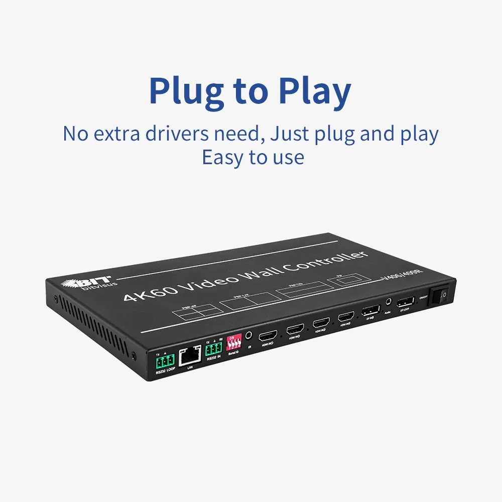 4K HDMI ビデオウォールコントローラープロセッサー マルチスクリーン スプライシング回転ディスプレイ pictures & photos