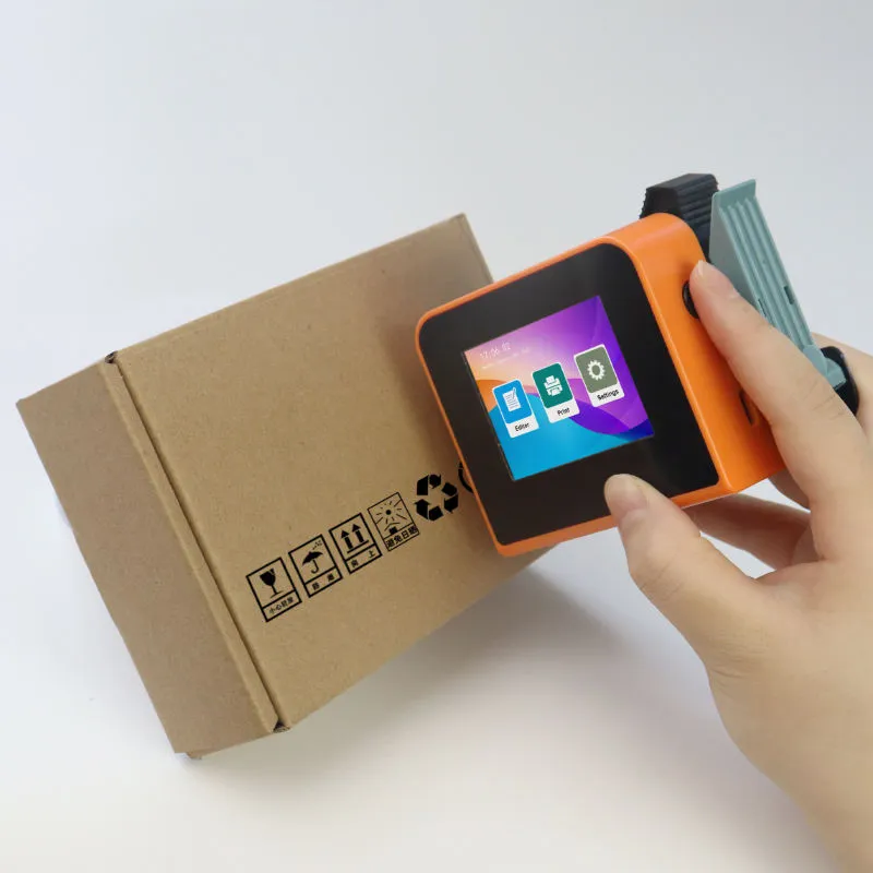 Printer Inkjet Mini Genggam Kode Tanggal Nomor Batch Kode QR untuk Kotak Kertas pictures & photos