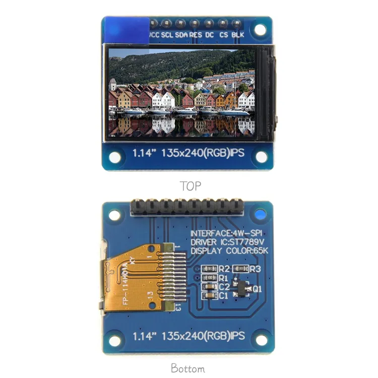 1.14" 인치 TFT IPS LCD 디스플레이 모듈 135X240 스파이 아두이노 라즈베리 파이 pictures & photos