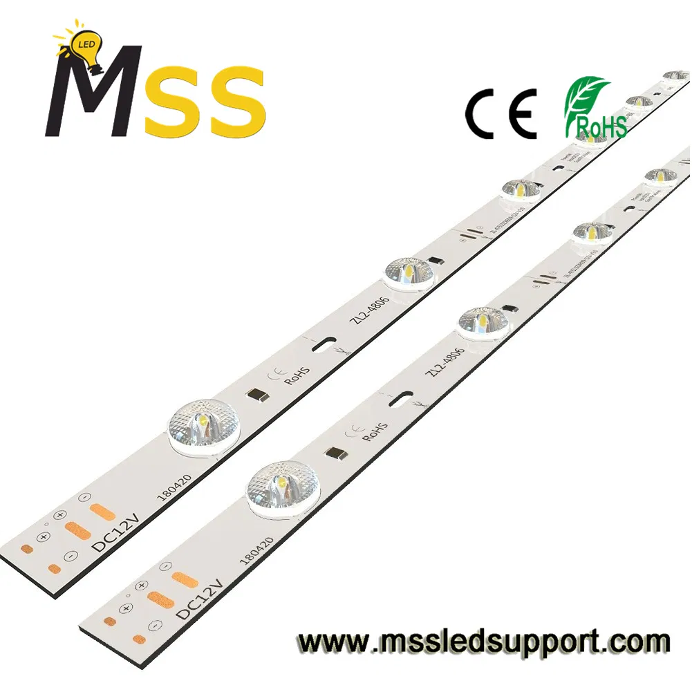 12V レンズ拡散反射付き剛性LEDストリップライト SMD3030 12LEDs メートルあたりのLEDラティスバックライト 3030 CE RoHS認証のモジュールバー pictures & photos
