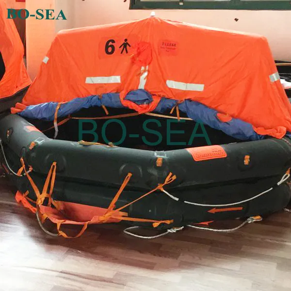 Zattera di salvataggio gonfiabile marina a lancio approvata SOLAS EC pictures & photos