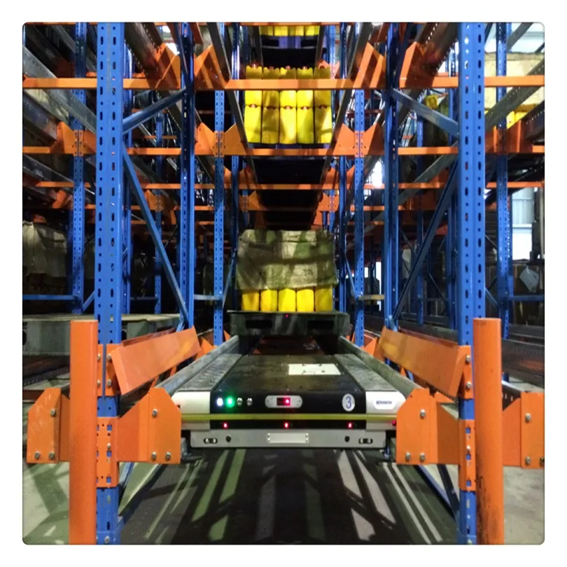 Sistem Penyimpanan Otomatis Gudang Rak Otomatis Kereta Pallet Rak Shuttle Sistem Fifo pictures & photos