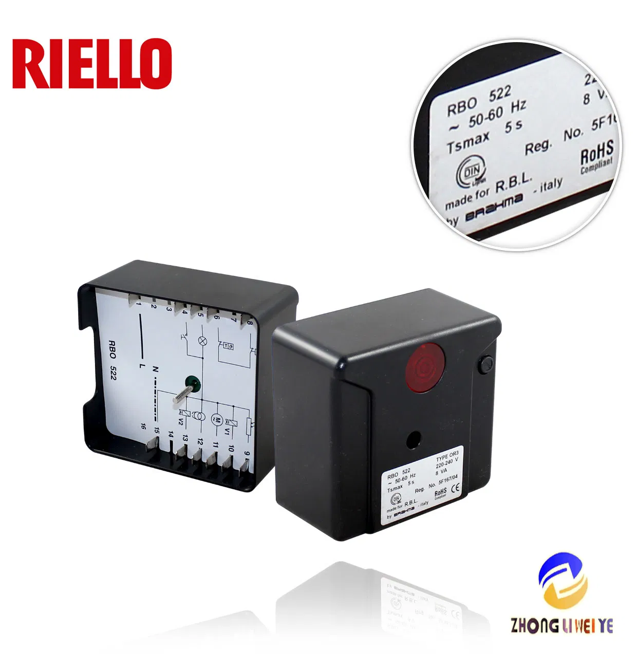 ขายตรงจากโรงงานจีน ชิ้นส่วนเครื่องยนต์เชื้อเพลิงก๊าซ Riello โปรแกรมควบคุม รุ่น Rmo. Rmg. Rbo. Rbl รุ่นเต็ม pictures & photos