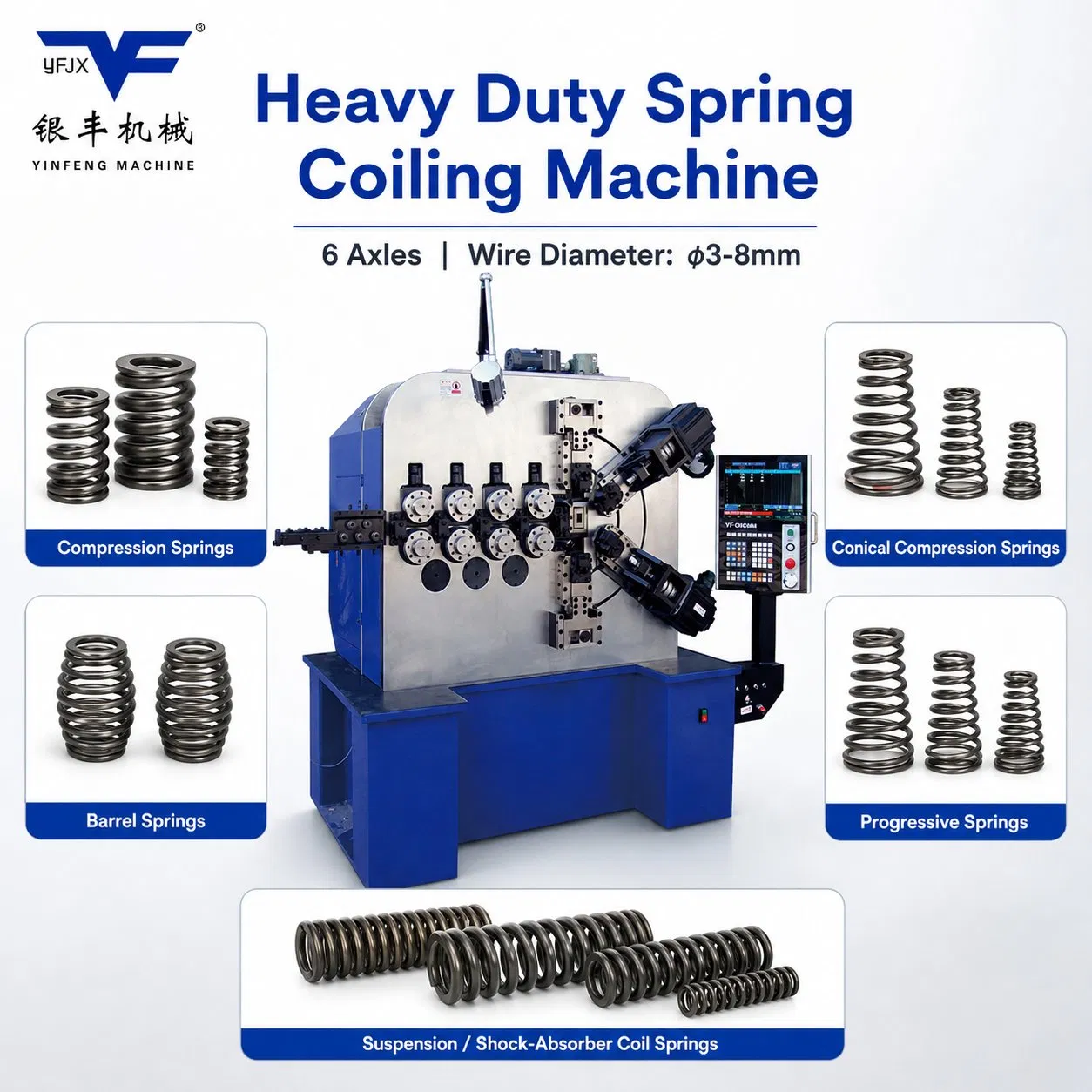 Coil Spring Super Creep Resistance Compression Spring Resistant to Ultra-High Temperatures Metal Spring Making Machine pictures & photos
