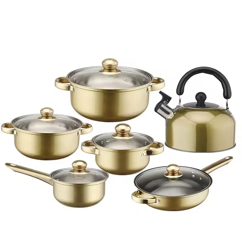 12PCS Kitchenware Set Cookware Sets Stainless Steel Kitchenware Non Stick Cookware Set pictures & photos