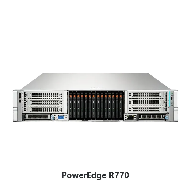 เดลล์ พาวเวอร์เอดจ์ R770 2U เซิร์ฟเวอร์แร็คศูนย์ข้อมูล pictures & photos