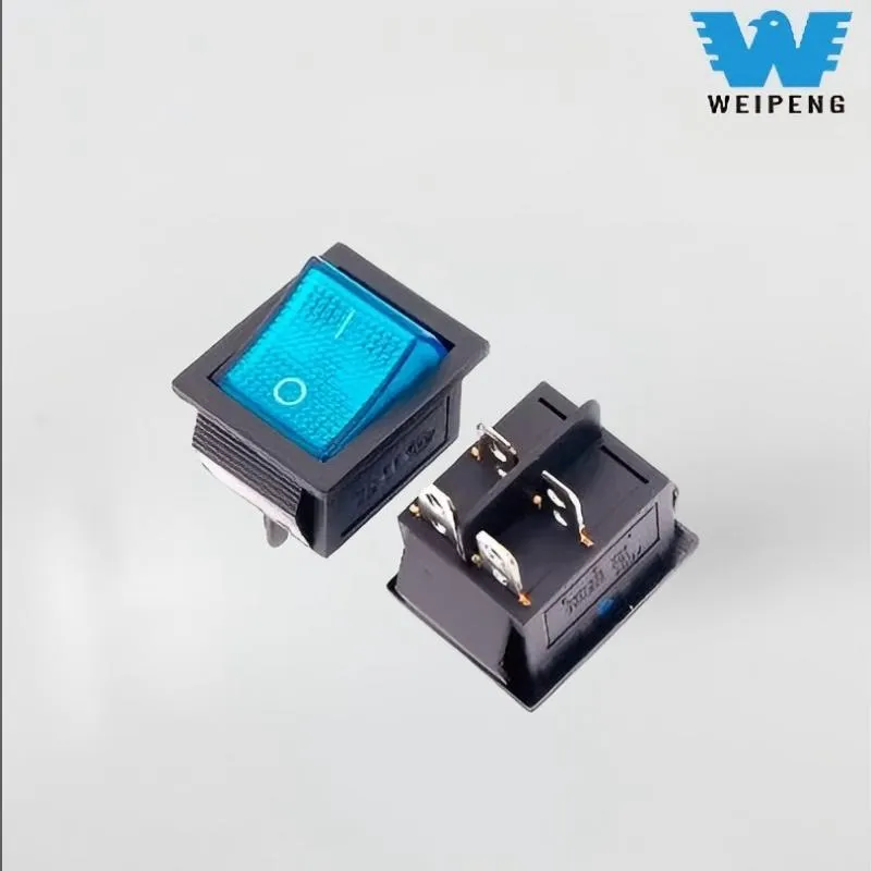 Kcd4 2-Position 4-Pin Interrupteur à bascule avec lumière LED jaune d'alimentation pictures & photos