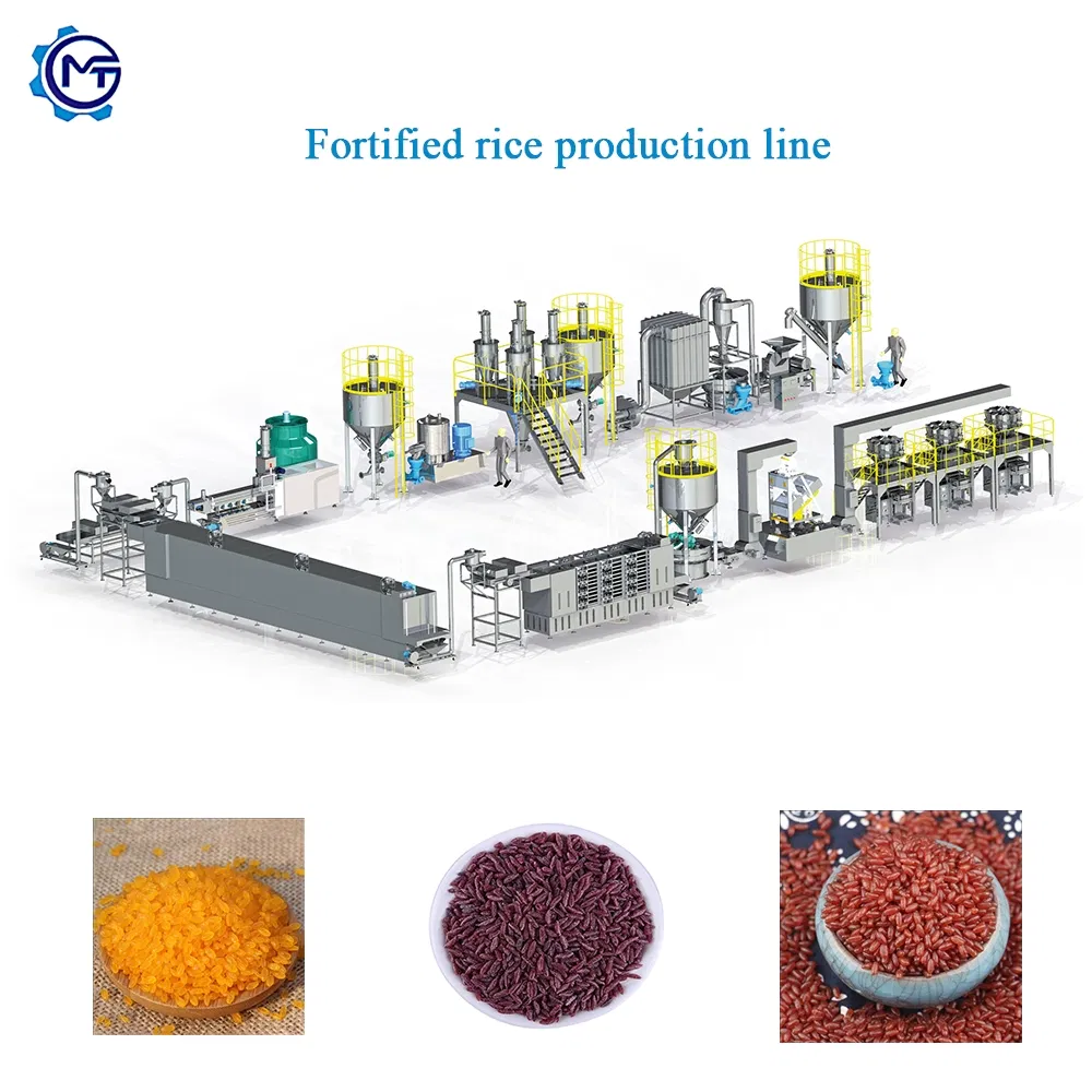 Machine de fabrication de riz konjac artificiel Ligne de production de riz instantané pictures & photos