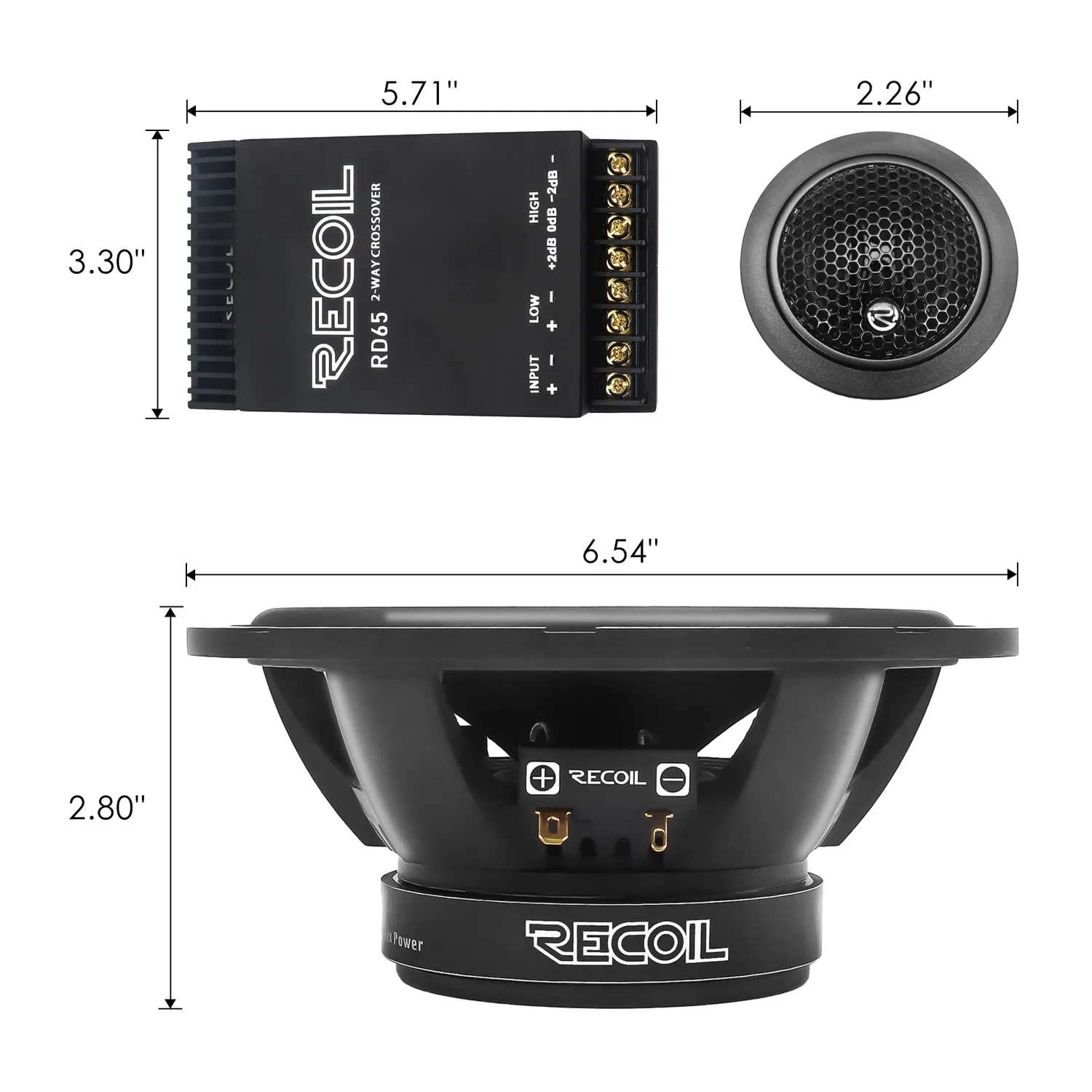 Edge Rd65 Leistungsserie 6.5-Inch Auto Audio Komponenten Lautsprechersystem pictures & photos