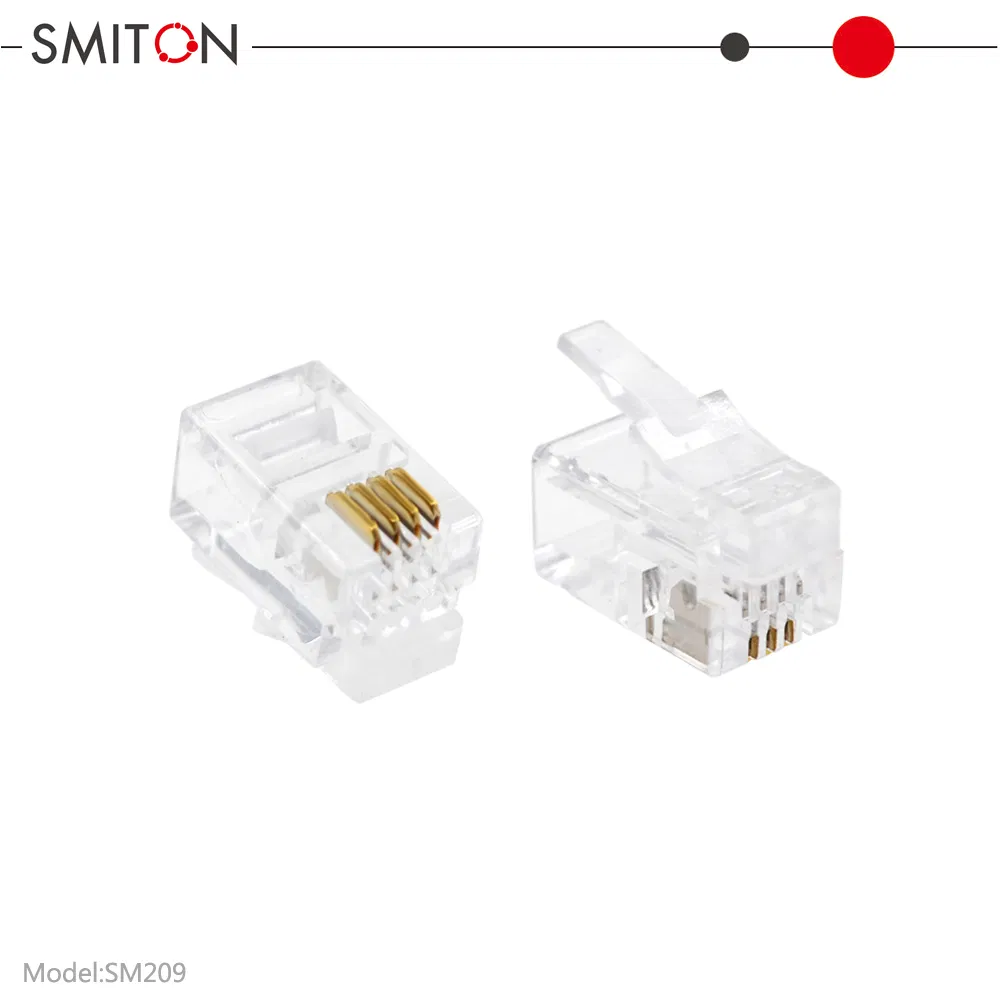 4 Broche Rj-9 Connecteur Modulaire 4p4c Rj9 Prise Modulaire pour Câble Téléphonique pictures & photos